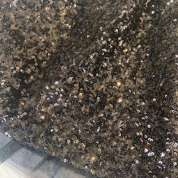 Girls' Black Sequin and Tule Skirt - Picture 2 of 9